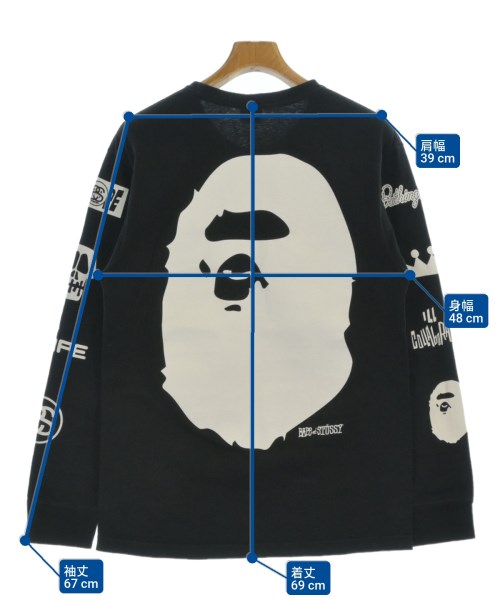 STUSSY（ステューシー）Tシャツ・カットソー 黒 サイズ:M メンズ/2200658090226