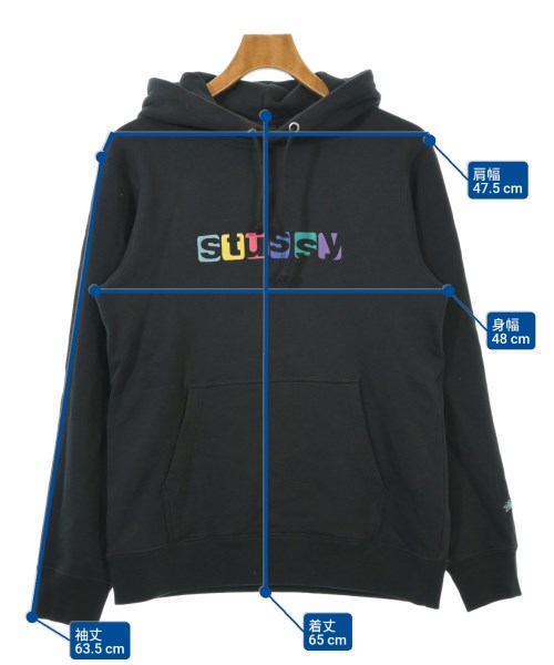 STUSSY（ステューシー）パーカー 黒 サイズ:S メンズ/2200660287089