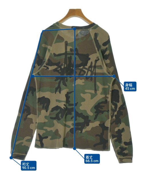 STUSSY（ステューシー）Tシャツ・カットソー カーキ サイズ:S メンズ/2200661143056