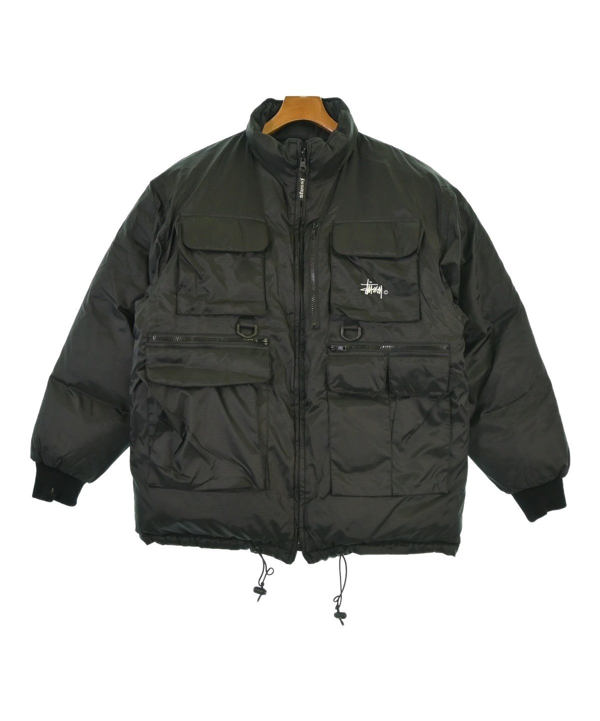STUSSY（ステューシー）ダウンジャケット/ダウンベスト 黒 サイズ:M