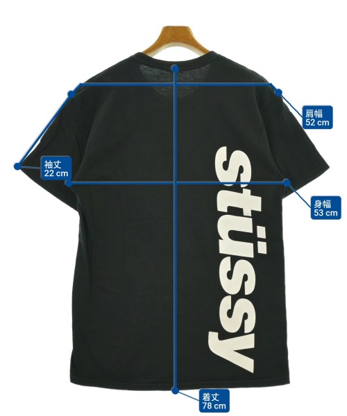 STUSSY（ステューシー）Tシャツ・カットソー 黒 サイズ:M メンズ/2200655703211
