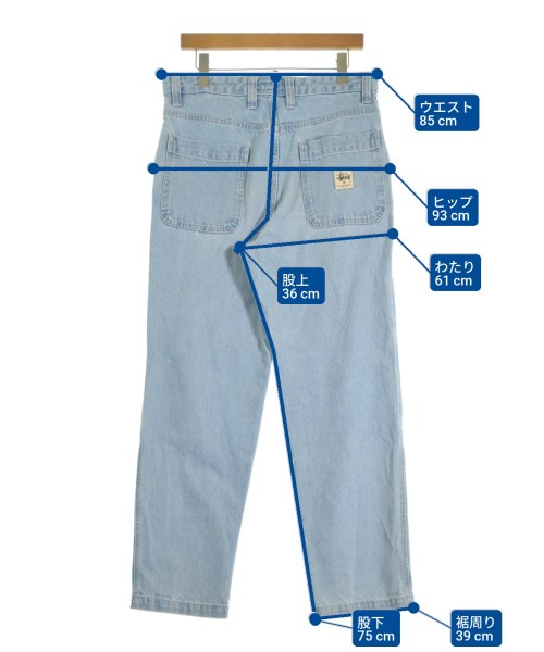 STUSSY（ステューシー）デニムパンツ 青 サイズ:30(M位) メンズ/2200662003038