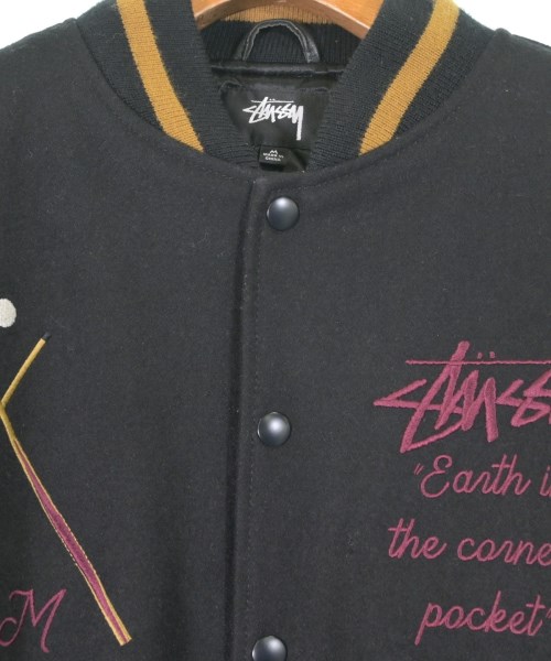 STUSSY（ステューシー）スタジャン 黒 サイズ:M メンズ/2200662414018