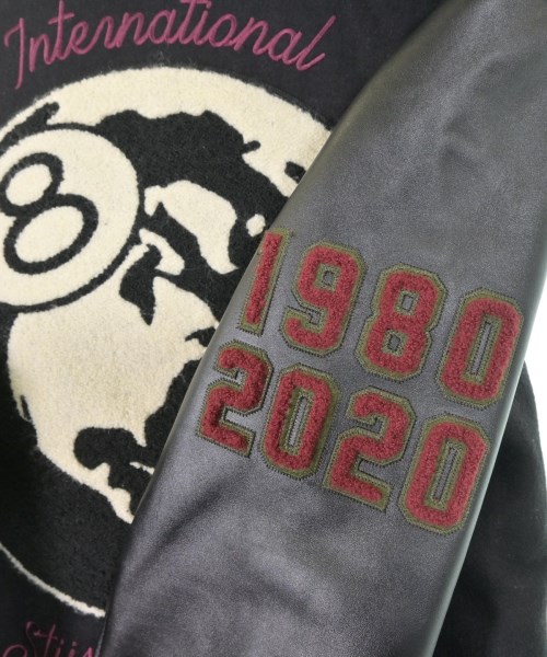 STUSSY（ステューシー）スタジャン 黒 サイズ:M メンズ/2200662414018