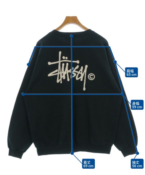 STUSSY（ステューシー）スウェット 黒 サイズ:S メンズ/2200707317014