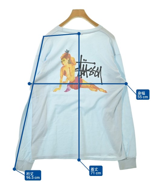 STUSSY（ステューシー）Tシャツ・カットソー 青 サイズ:L メンズ/2200712285056