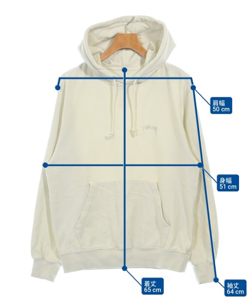 STUSSY（ステューシー）パーカー 白 サイズ:S メンズ/2200715903025