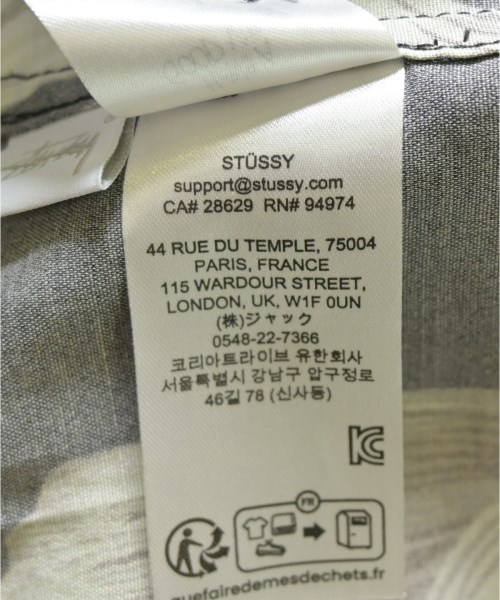 STUSSY（ステューシー）カジュアルシャツ 黒 サイズ:S メンズ/2200715903032