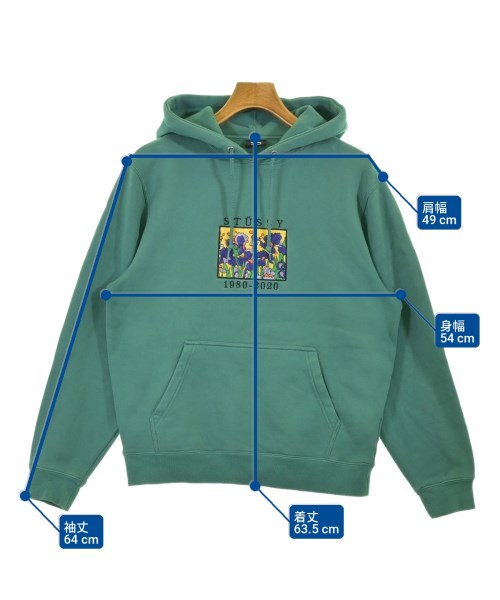 STUSSY（ステューシー）パーカー 緑 サイズ:S メンズ/2200716422013