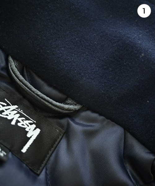 STUSSY（ステューシー）スタジャン 紺 サイズ:L メンズ/2200717788019