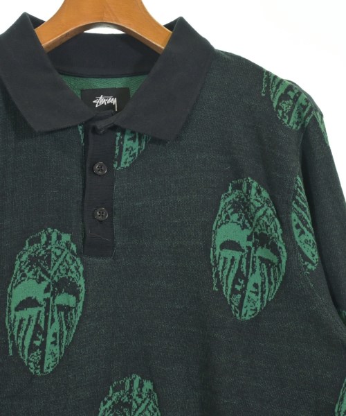 STUSSY（ステューシー）ポロシャツ 黒 サイズ:M メンズ/2200718884031