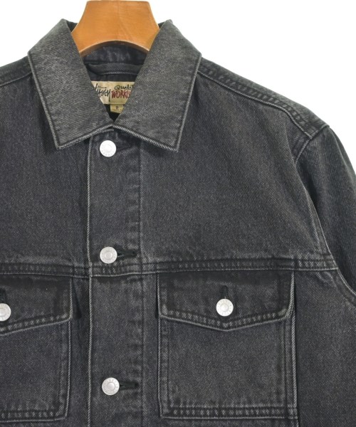STUSSY（ステューシー）デニムジャケット 黒 サイズ:S メンズ/2200719393013