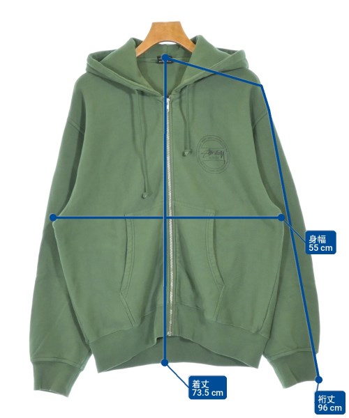 STUSSY（ステューシー）パーカー 緑 サイズ:L メンズ/2200719393051