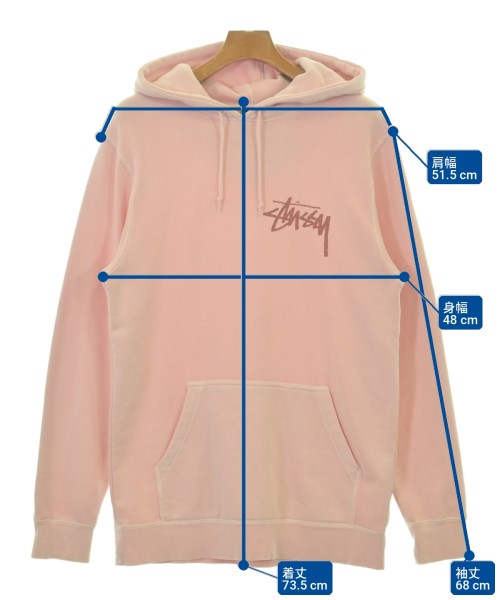 STUSSY（ステューシー）パーカー ピンク サイズ:S メンズ/2200719509018