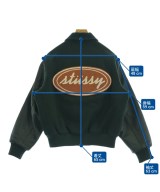 STUSSY（ステューシー）スタジャン 緑 サイズ:S メンズ/2200719688010