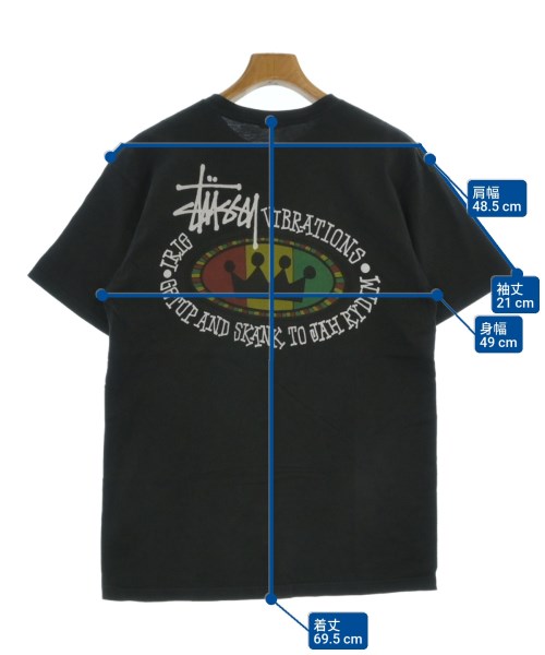 STUSSY（ステューシー）Tシャツ・カットソー 黒 サイズ:M メンズ/2200645561104