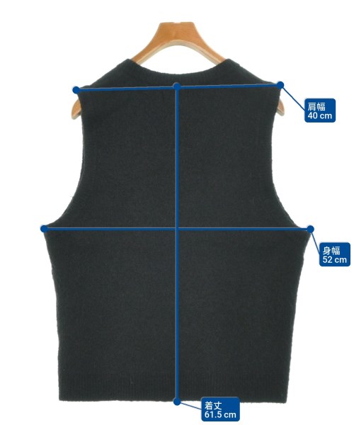 STUSSY（ステューシー）ベスト 黒 サイズ:S メンズ/2200645641059