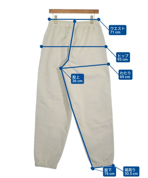 STUSSY（ステューシー）スウェットパンツ 白 サイズ:S メンズ/2200645736083