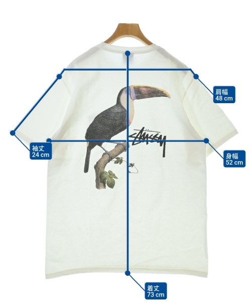STUSSY（ステューシー）Tシャツ・カットソー 白 サイズ:M メンズ/2200645424119