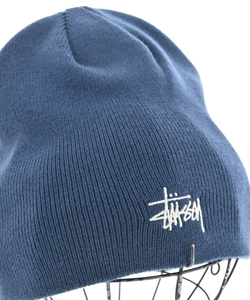 STUSSY（ステューシー）ニットキャップ・ビーニー 青 サイズ:- メンズ/2200637200592
