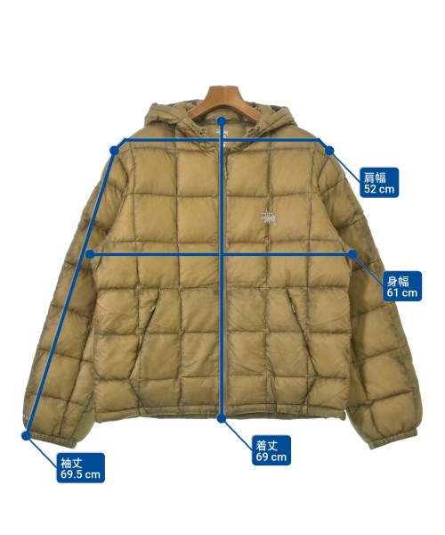STUSSY（ステューシー）ダウンジャケット/ダウンベスト 茶 サイズ:L メンズ/2200648068037