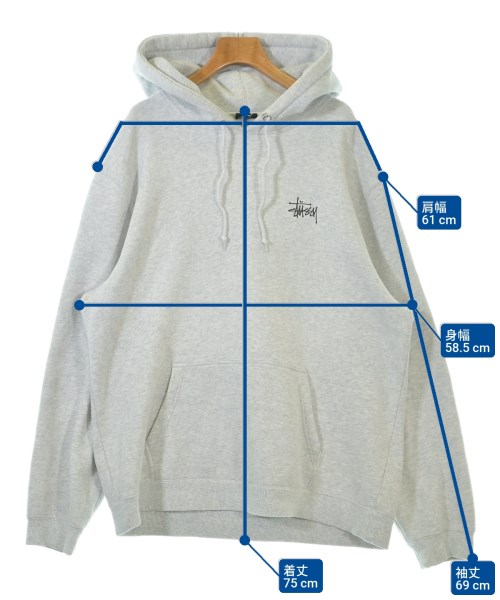 STUSSY（ステューシー）パーカー グレー サイズ:XL メンズ/2200648502036