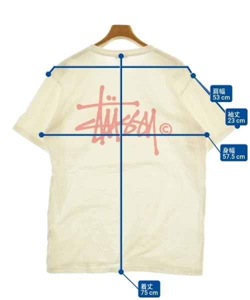 STUSSY（ステューシー）Tシャツ・カットソー 白 サイズ:L メンズ/2200637644112