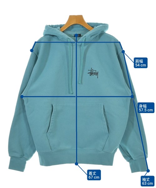 STUSSY（ステューシー）パーカー 青 サイズ:S メンズ/2200640658014