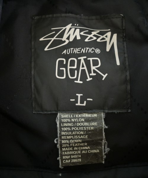 STUSSY（ステューシー）ダウンコート 黒 サイズ:L メンズ/2200649908011