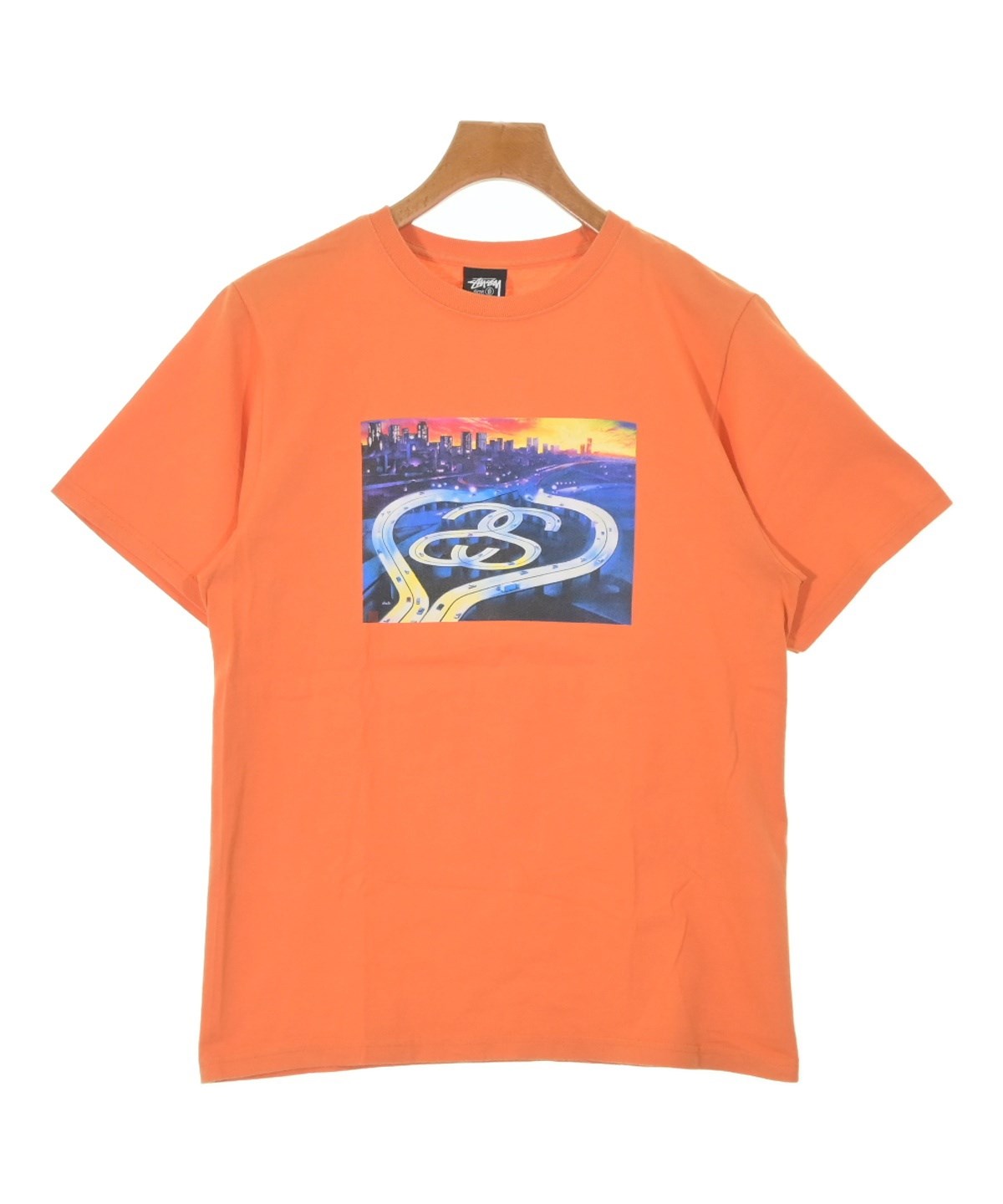 STUSSY(ステューシー)Tシャツ・カットソー オレンジ サイズ:S メンズ STUSSY(ステューシー)Tシャツ・カットソー オレンジ サイズ:S メンズ
