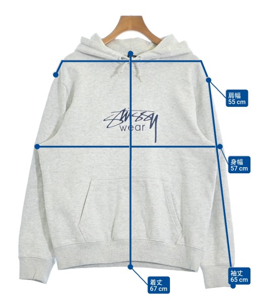 STUSSY（ステューシー）パーカー グレー サイズ:M メンズ/2200640889050
