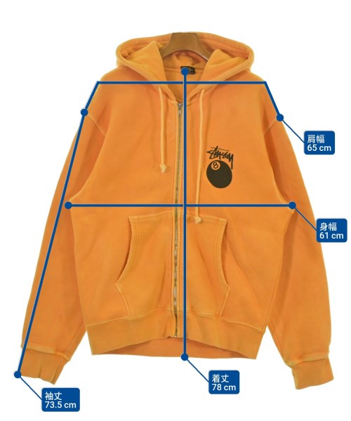 STUSSY（ステューシー）パーカー オレンジ サイズ:L メンズ/2200651643016