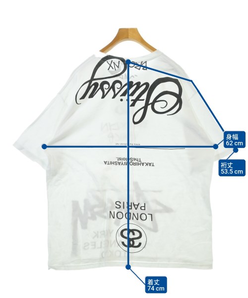 STUSSY（ステューシー）Tシャツ・カットソー 白 サイズ:XL メンズ/2200639095202