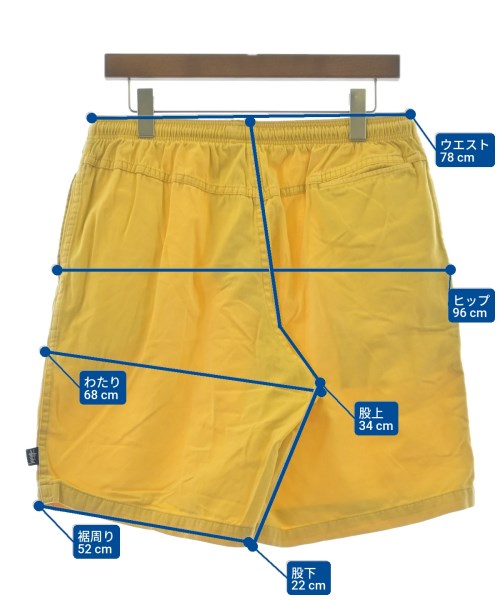 STUSSY（ステューシー）ショートパンツ 黄 サイズ:M メンズ/2200648154143