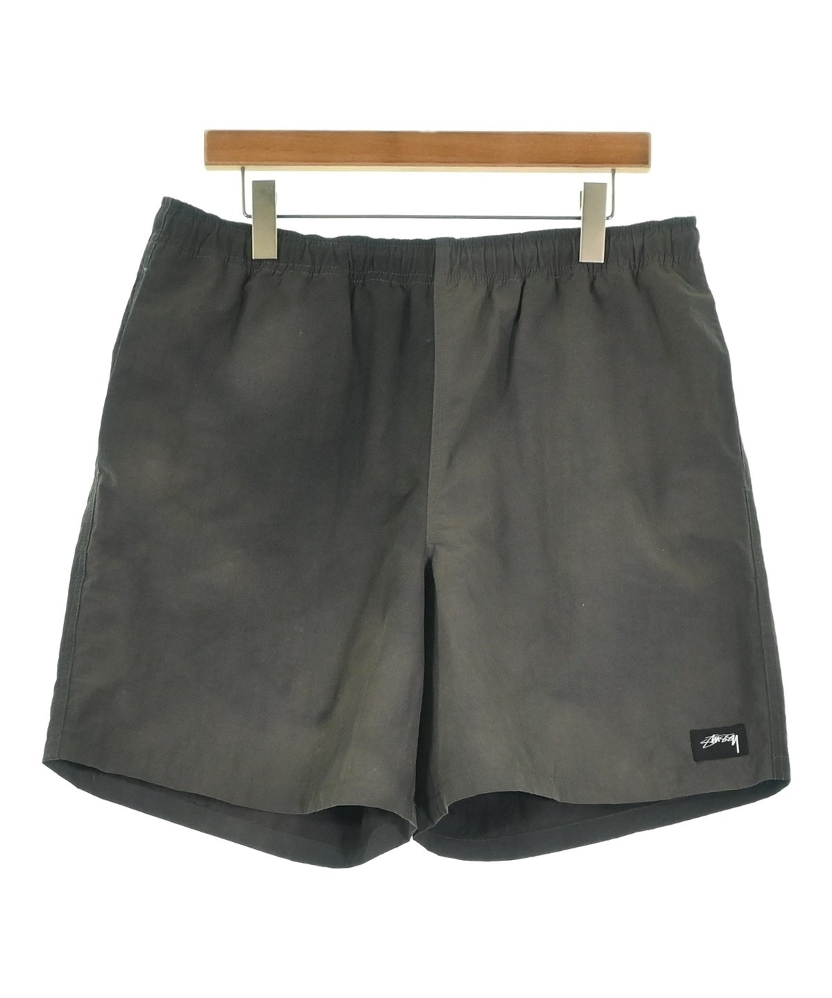 Stussy グレー/ブラック チェック ショートパンツ STUSSY（ステューシー）ショートパンツ グレー サイズ:L メンズ