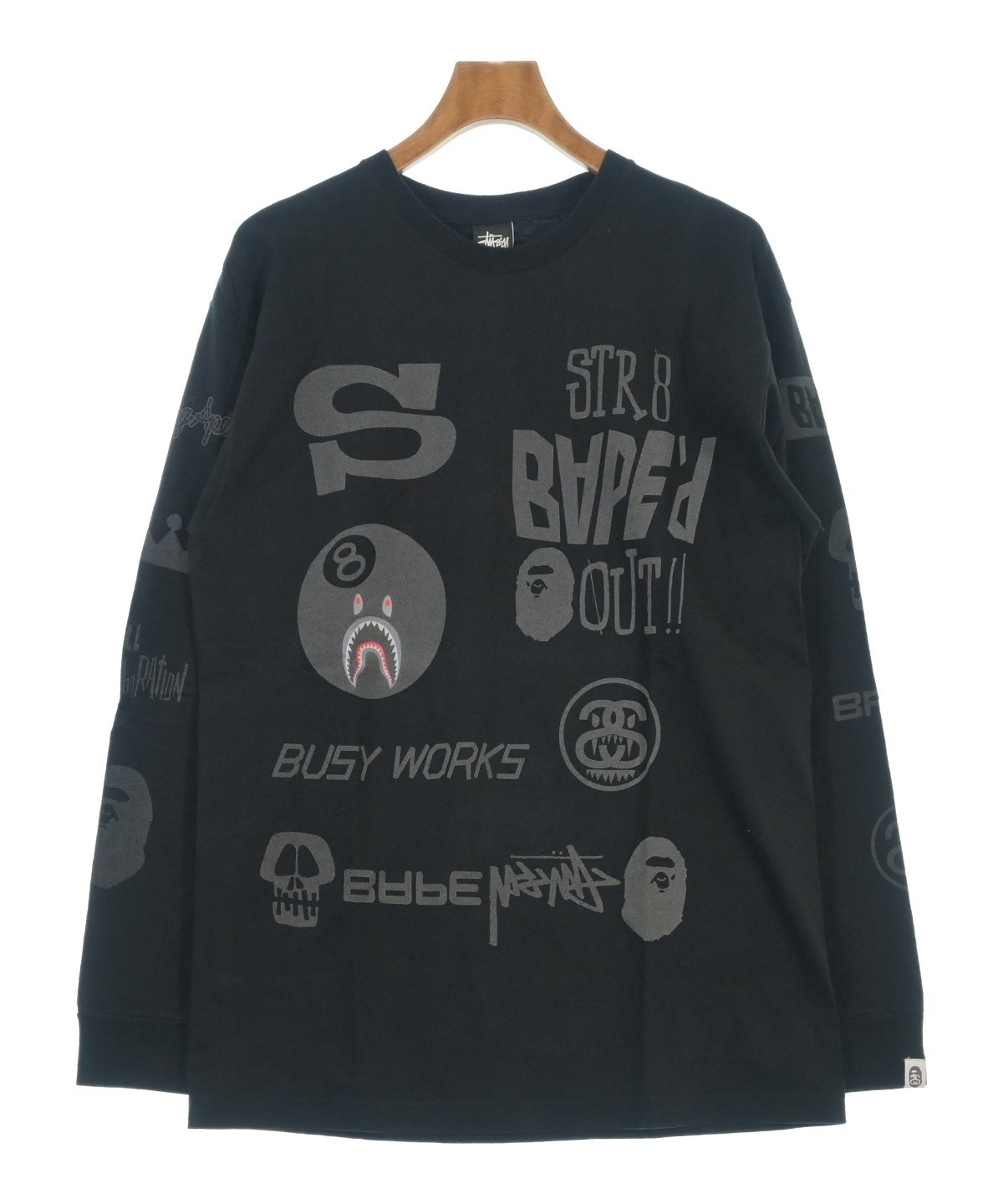 STUSSY（ステューシー）Tシャツ・カットソー 黒 サイズ:L メンズ