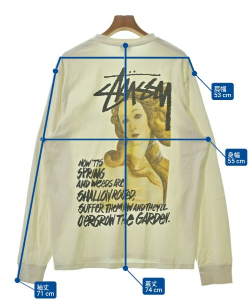 STUSSY（ステューシー）Tシャツ・カットソー 白 サイズ:L メンズ/2200703202055