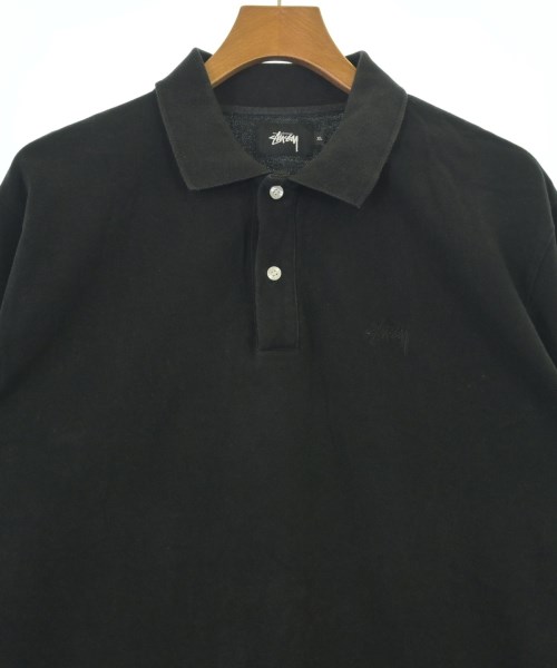 STUSSY（ステューシー）ポロシャツ 黒 サイズ:XL メンズ/2200697863041
