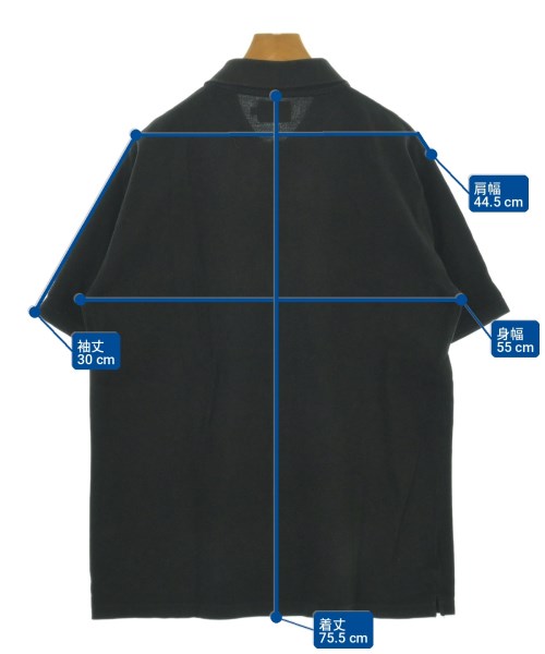 STUSSY（ステューシー）ポロシャツ 黒 サイズ:XL メンズ/2200697863041