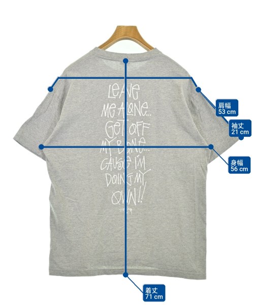 STUSSY（ステューシー）Tシャツ・カットソー グレー サイズ:L メンズ/2200704073012