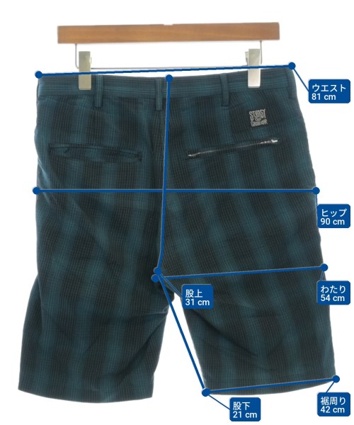 STUSSY（ステューシー）ショートパンツ 青 サイズ:30(M位) メンズ/2200704575189