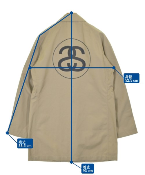 STUSSY（ステューシー）ステンカラーコート ベージュ サイズ:L メンズ/2200703675491