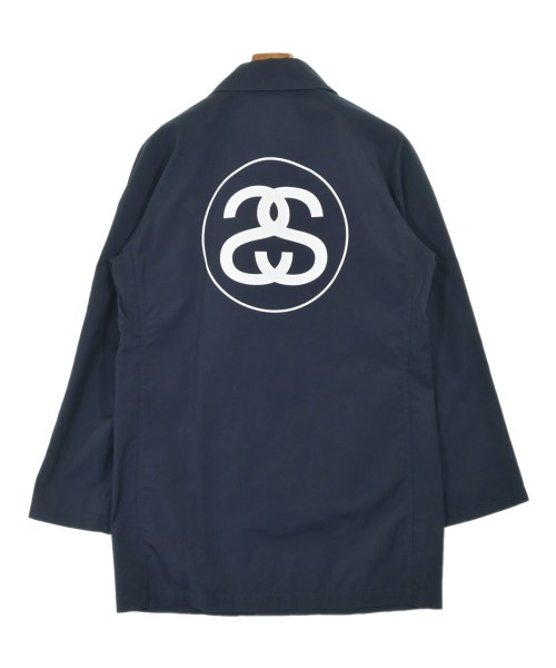 STUSSY（ステューシー）ステンカラーコート 紺 サイズ:M メンズ/2200703675514