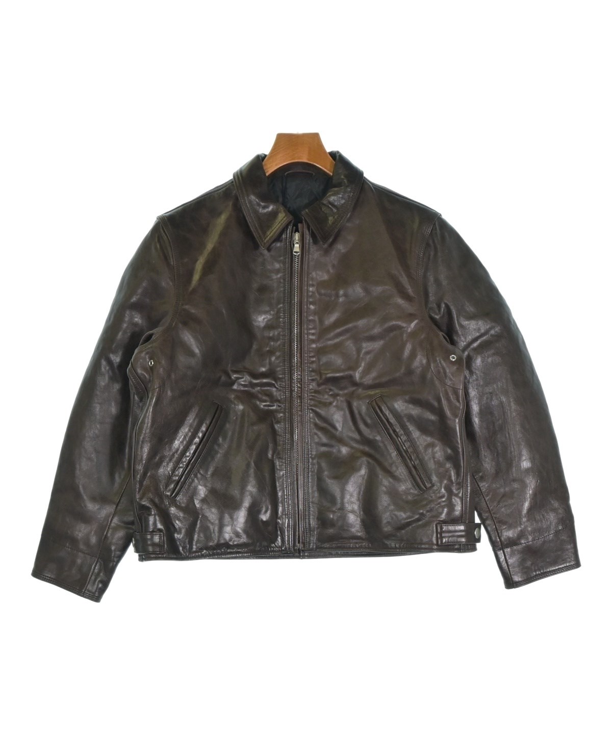 STUSSY（ステューシー）ライダース 茶 サイズ:S メンズ/2200705869010