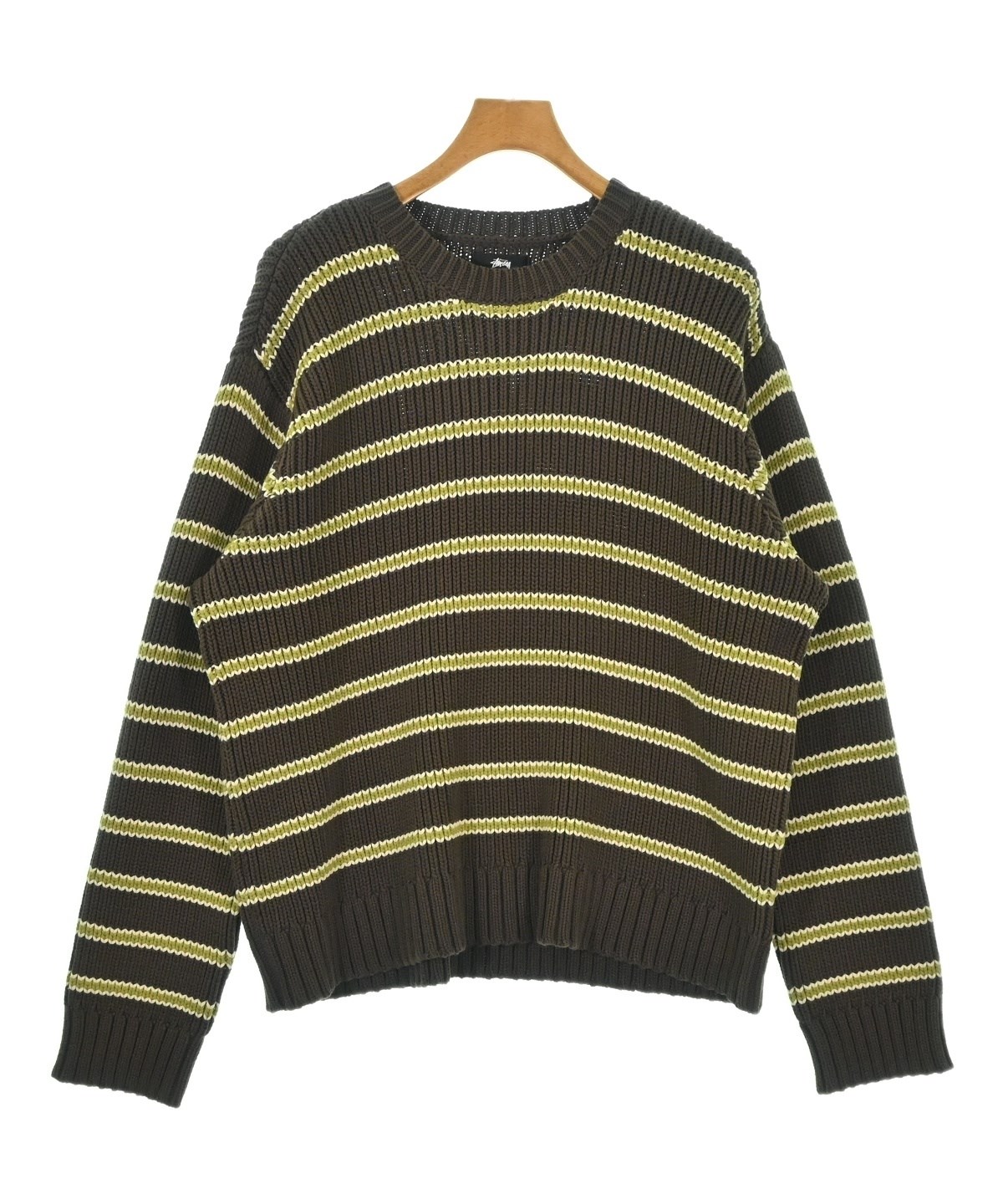 STUSSY（ステューシー）ニット・セーター 茶 サイズ:M メンズ