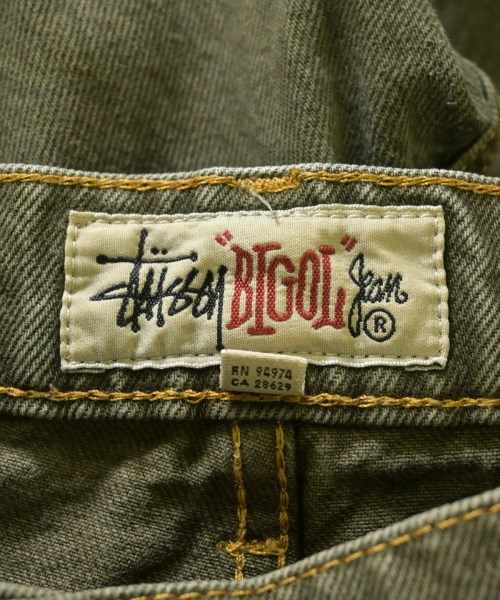 STUSSY（ステューシー）デニムパンツ 緑 サイズ:34(XL位) メンズ/2200706017021