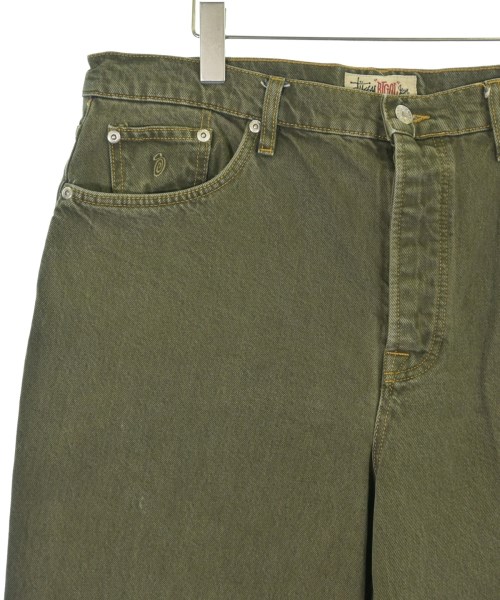 STUSSY（ステューシー）デニムパンツ 緑 サイズ:34(XL位) メンズ/2200706017021