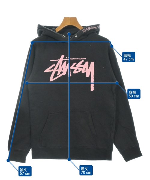 STUSSY（ステューシー）パーカー 黒 サイズ:M メンズ/2200703439048