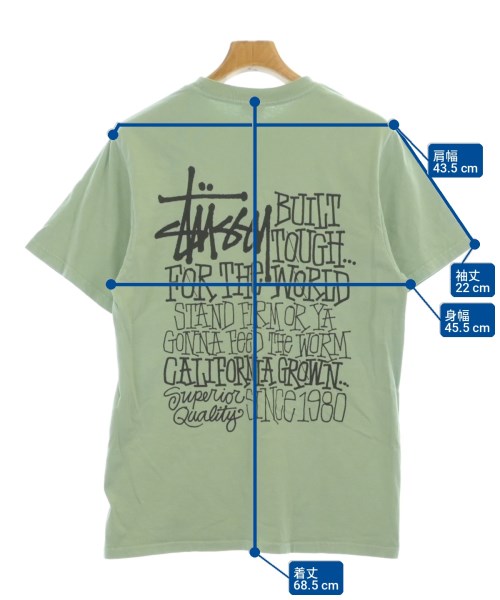 STUSSY（ステューシー）Tシャツ・カットソー 緑 サイズ:S メンズ/2200706311082
