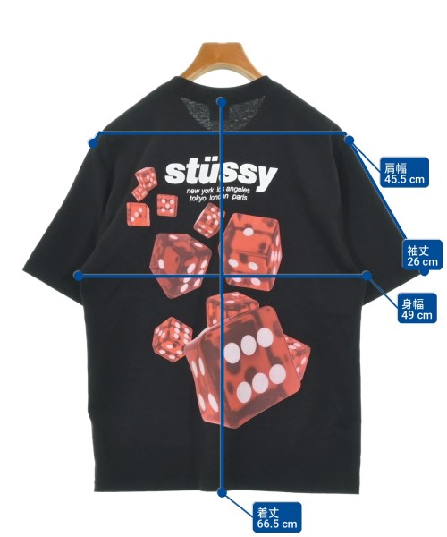 STUSSY（ステューシー）Tシャツ・カットソー 黒 サイズ:M メンズ/2200706786019